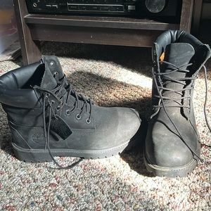 All Black Timberland Boots